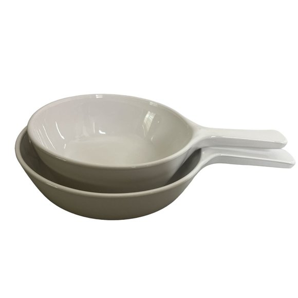 Corningware Dining Vintage Corning Ware Pure White Glass P8b And P83b Sauce Pan Dish Lot Of